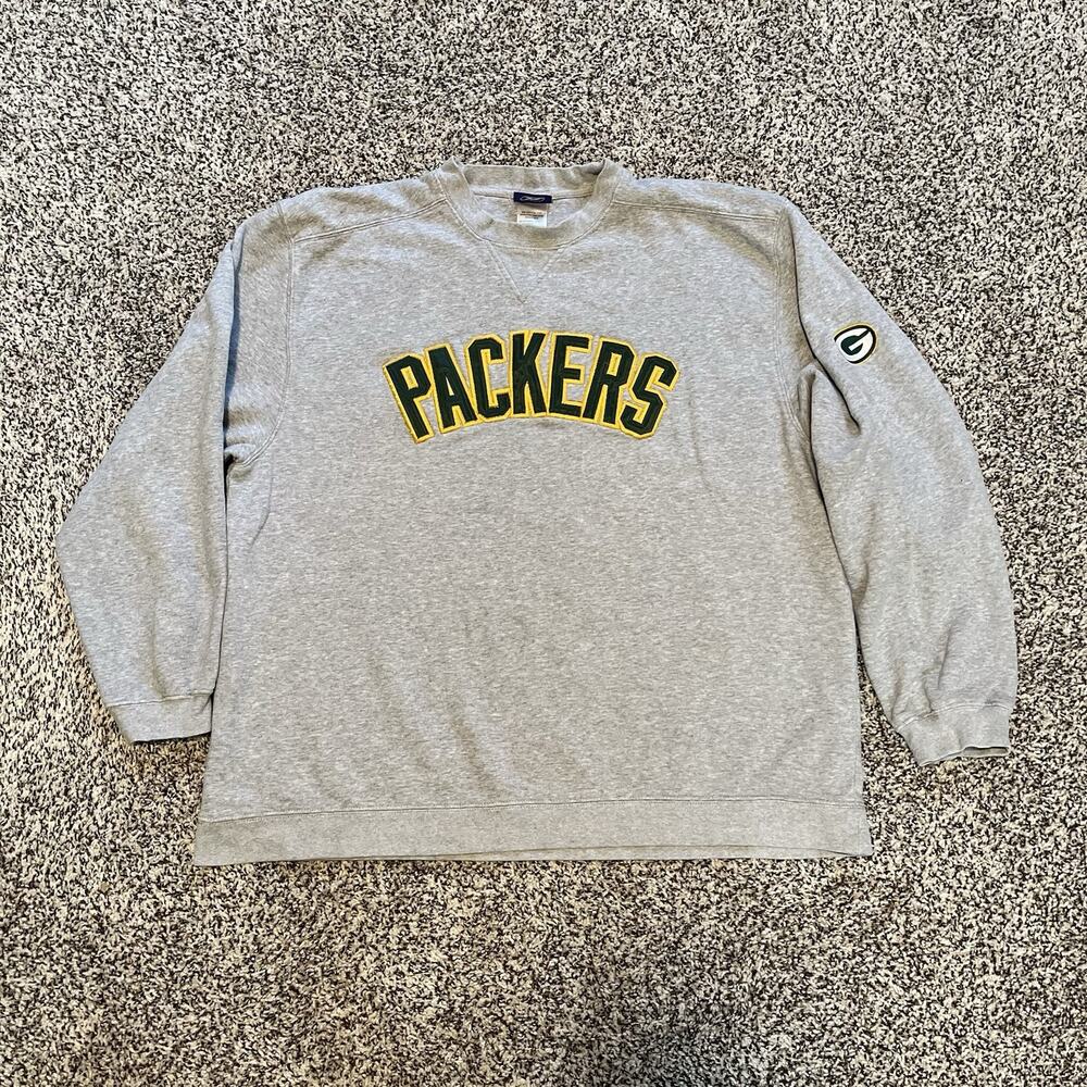 Vintage Green Bay Packers NFL Reebok Sweater XL Embroidered Sweatshirt Y2K